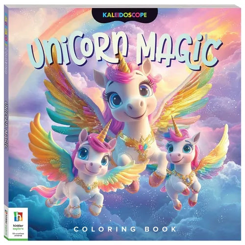 Kaleidoscope Coloring Book: Unicorn Magic - Paperback