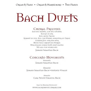 Bach Duets: Organ & Piano - Organ & Harpsichord - 2 Pianos - Paperback