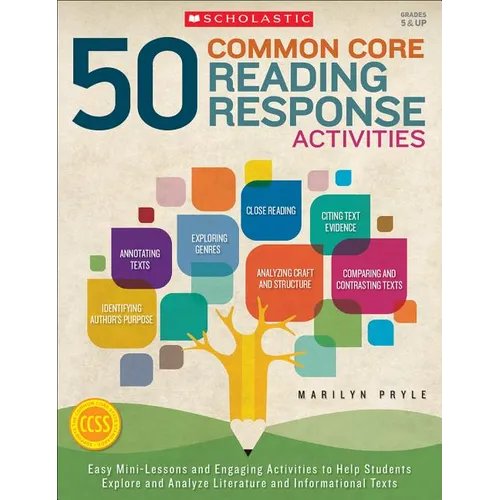 50 Common Core Reading Response Activities - Paperback