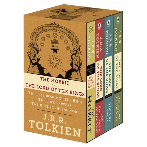 J.R.R. Tolkien 4-Book Boxed Set: The Hobbit and the Lord of the Rings: The Hobbit, the Fellowship of the Ring, the Two Towers, the Return of the King - Boxed Set