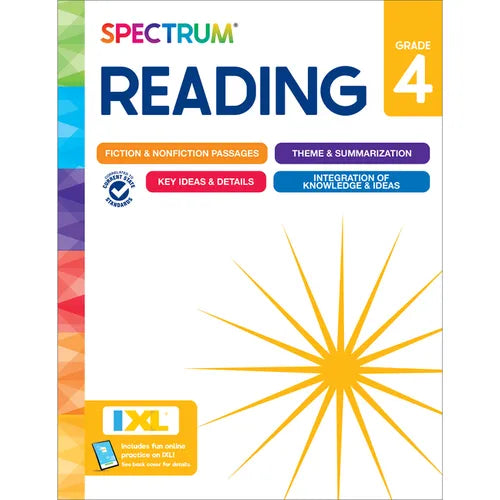 Spectrum Reading Workbook, Grade 4 - Paperback