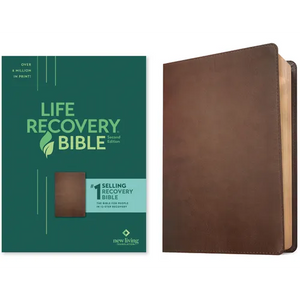 NLT Life Recovery Bible, Second Edition (Leatherlike, Rustic Brown) - Imitation Leather