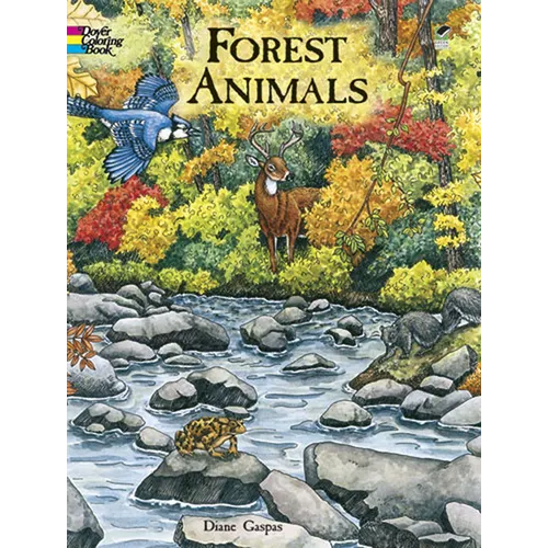 Forest Animals Coloring Book - Paperback