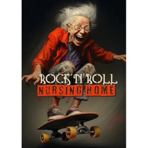 Rock´n´Roll Nursing Home Coloring Book for Adults: Portrait Coloring Book Crazy Grandmas: playing poker, drinking, smoking, dancing, skateboarding... - Paperback