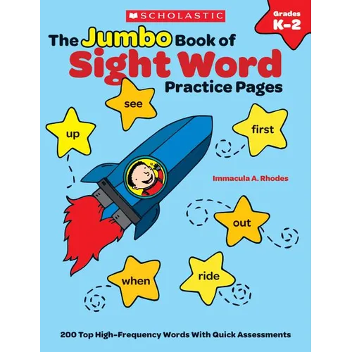 The the Jumbo Book of Sight Word Practice Pages: 200 Top High-Frequency Words with Quick Assessments - Paperback