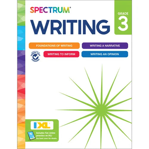Spectrum Writing Workbook, Grade 3 - Paperback