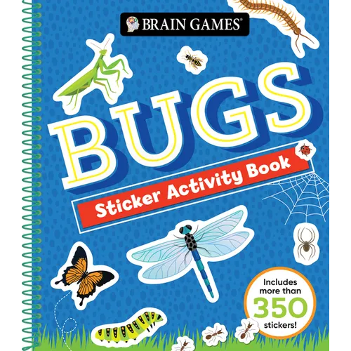 Brain Games - Sticker Activity Book: Bugs - Spiral