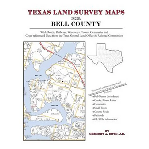 Texas Land Survey Maps for Bell County - Paperback
