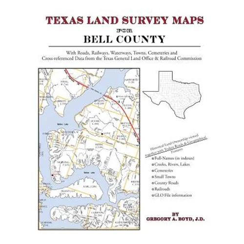 Texas Land Survey Maps for Bell County - Paperback