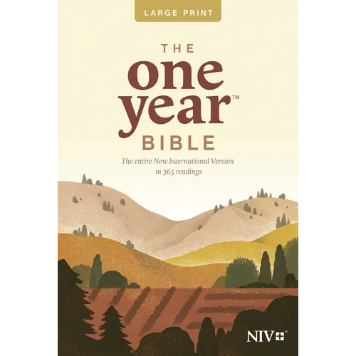 One Year Bible-NIV-Premium Slimline Large Print - Paperback