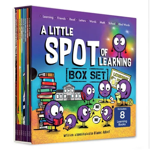 A Little Spot of Learning 8 Book Box Set (Books 33-40: Kind Words, Friendship, Learning with Emotions, Goes to School, Letters, Words, Reading, Math) - Paperback