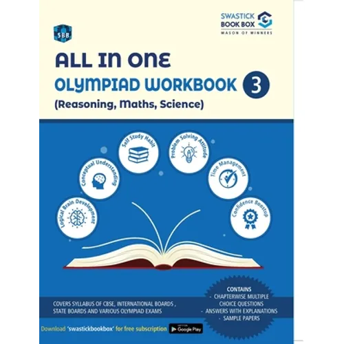 All in One Olympiad Workbook for Reasoning, Maths & Science - Class 3 - Paperback