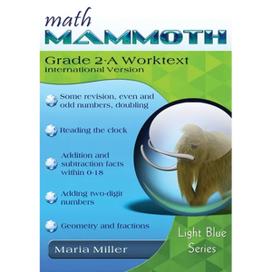 Math Mammoth Grade 2-A Worktext, International Version - Paperback