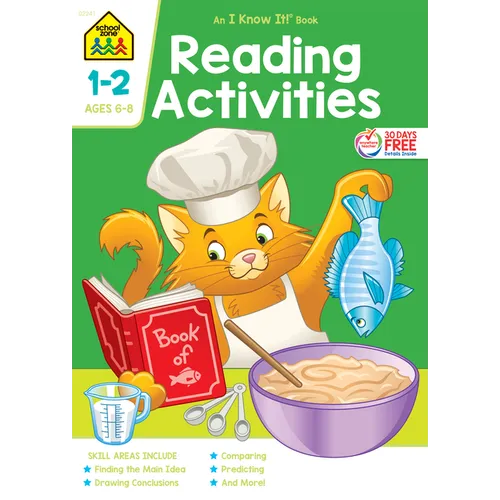 School Zone Reading Activities Grades 1-2 Workbook - Paperback