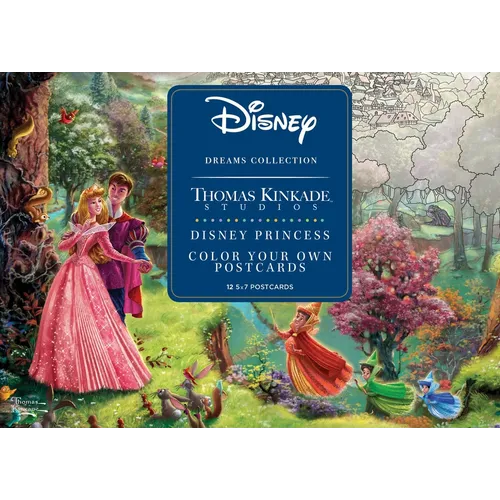 Disney Dreams Collection Thomas Kinkade Studios Disney Princess Color Your Own P - Novelty