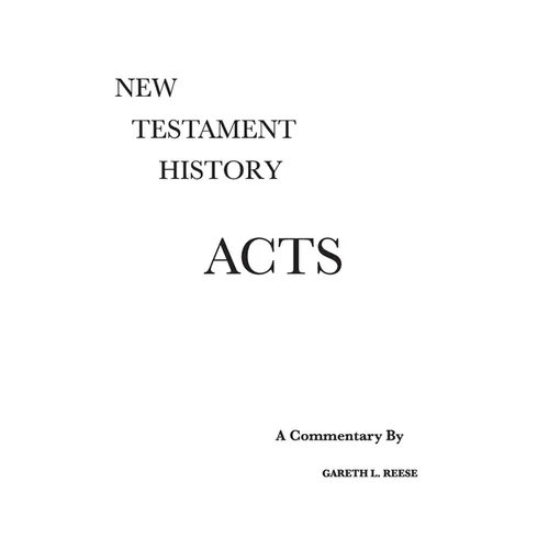 Acts: A Critical and Exegetical Commentary - Hardcover
