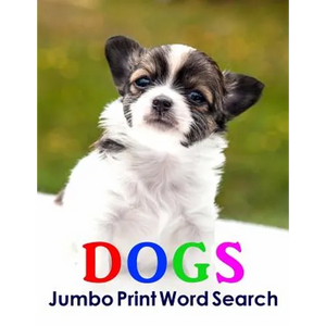 Dogs Jumbo Print Word Search - Paperback