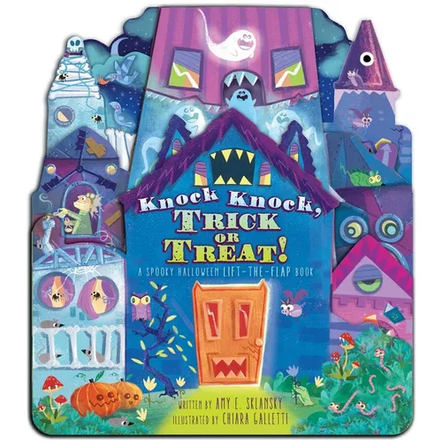 Knock Knock, Trick or Treat!: A Spooky Halloween Lift-The-Flap Book - Board Book