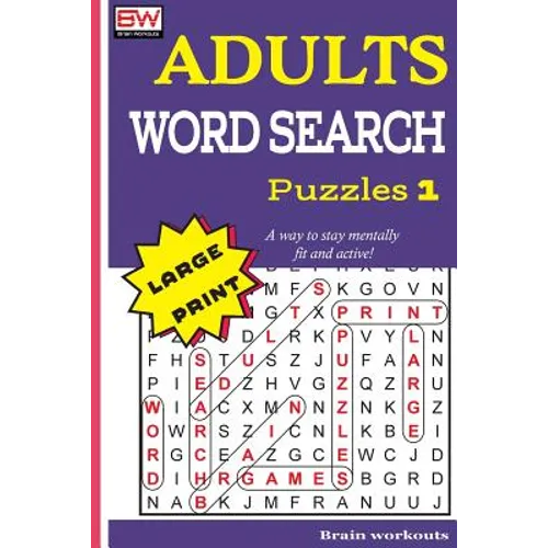 ADULTS WORD SEARCH Puzzles 1 - Paperback