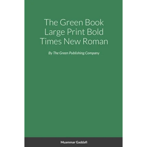 The Green Book Large Print Bold Times New Roman - Paperback