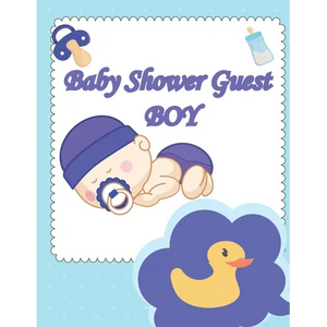 Baby Shower Guest Boy book: Best wishes for baby, and advice for parents, guest names.beautiful cover design 8,5X11 in - Paperback