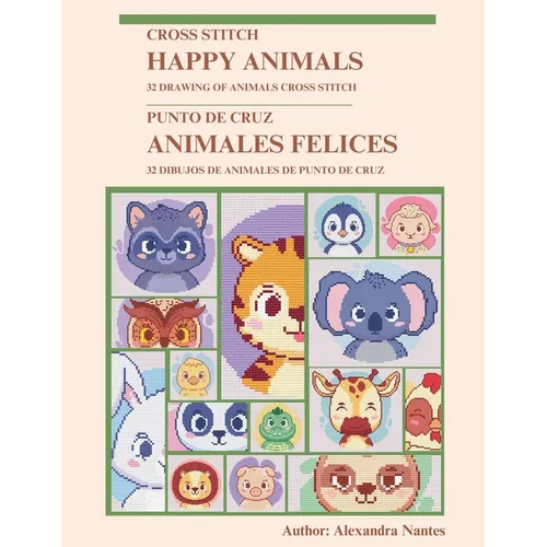Happy Animals Cross-Stitch - Paperback