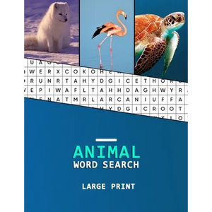 Animal Word Search Large Print: A word hunting book for Dementia and Alzheimers patients Reduced memory loss and increased mental capacity - Paperback