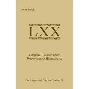 Gregory Thaumaturgo's Paraphrase of Ecclesiastes - Paperback