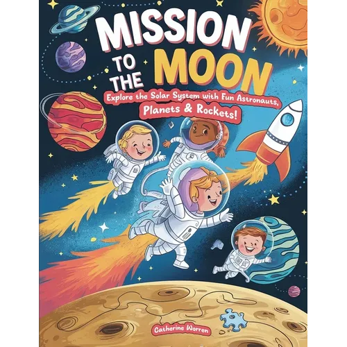 Mission To The Moon - Explore The Solar System With Fun Astronauts, Planets & Rockets! - Paperback