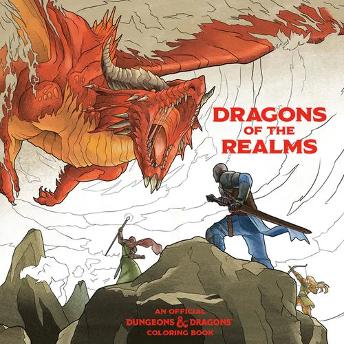 Dragons of the Realms (Dungeons & Dragons): An Official Dungeons & Dragons Coloring Book - Paperback