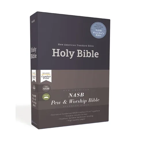 Nasb, Pew and Worship Bible, Hardcover, Blue, 1995 Text, Comfort Print - Hardcover