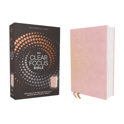 Niv, Clear Focus Bible, Leathersoft, Pink: Read More of the Bible with Better Focus Using the Bionic Reading Method - Imitation Leather