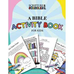 Scripture and Scribbles, A Bible Activity Book for Kids - Paperback