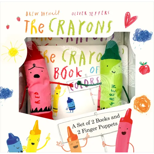 The Crayons: A Set of Books and Finger Puppets - Board Book