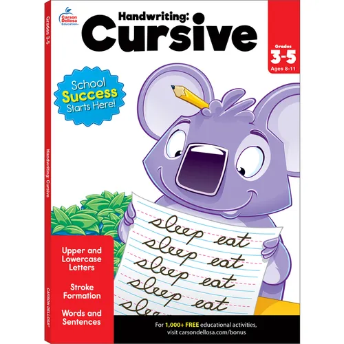 Handwriting: Cursive Workbook - Paperback