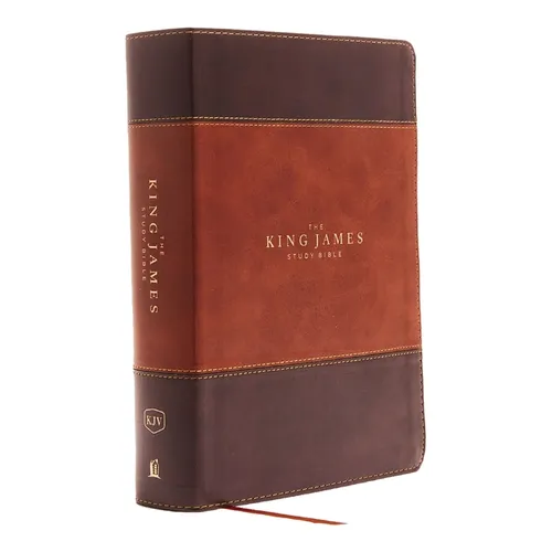 The King James Study Bible, Imitation Leather, Brown, Full-Color Edition - Imitation Leather