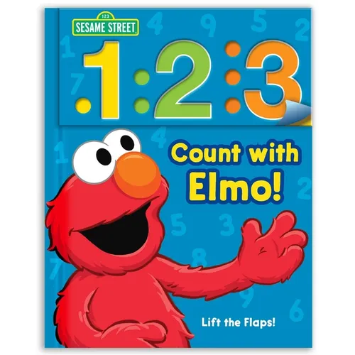 Sesame Street: 1 2 3 Count with Elmo!: A Look, Lift & Learn Book - Board Book