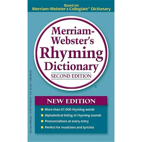 Merriam-Webster's Rhyming Dictionary - Mass Market Paperbound