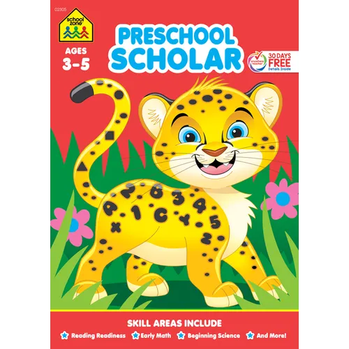 School Zone Preschool Scholar Workbook - Paperback