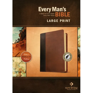 Every Man's Bible NLT, Large Print, Tutone - Imitation Leather