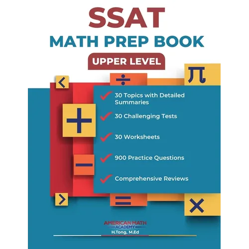 SSAT Upper Level Math Prep Book - Paperback