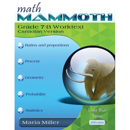 Math Mammoth Grade 7-B Worktext, Canadian Version - Paperback