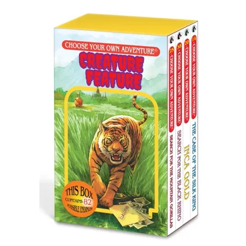 Choose Your Own Adventure 4-Book Boxed Set Creature Feature Box (the Case of the Silk King, Inca Gold, Search for Black Rhino, Search for Mountain Gor - Boxed Set