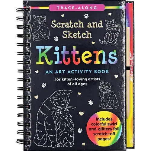 Scratch & Sketch Kittens (Trace Along): An Art Activity Book - Spiral