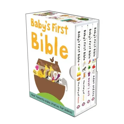 Baby's First Bible Boxed Set: The Story of Moses, the Story of Jesus, Noah's Ark, and Adam and Eve - Boxed Set
