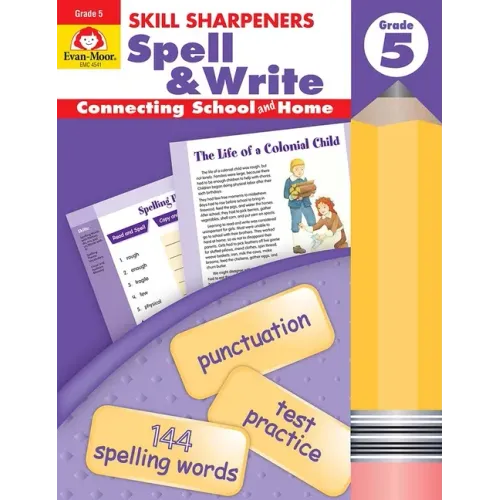 Skill Sharpeners: Spell & Write, Grade 5 Workbook - Paperback