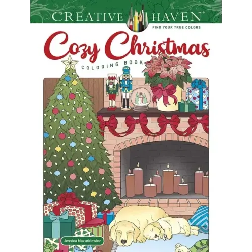 Creative Haven Cozy Christmas Coloring Book - Paperback
