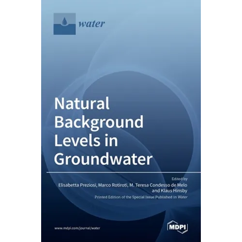 Natural Background Levels in Groundwater - Hardcover