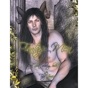 Fantasy Men Adult Coloring Book - Paperback