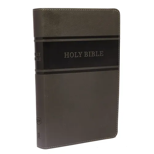 KJV, Deluxe Gift Bible, Imitation Leather, Gray, Red Letter Edition - Imitation Leather